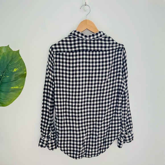 RALPH LAUREN | Black And White Plaid Flannel Shirt Size Small - Picture 3 of 5